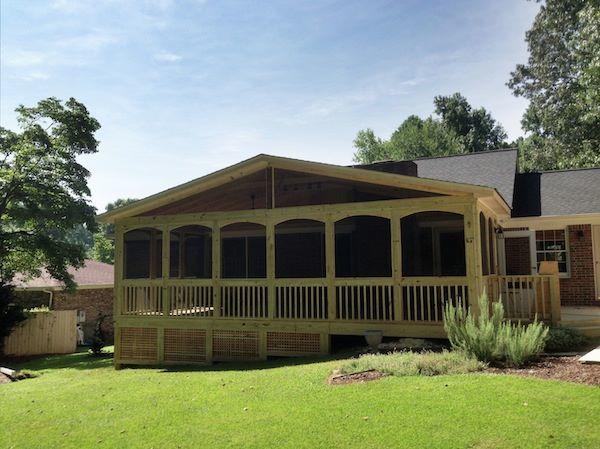 Wood Porch Install in Purcellville