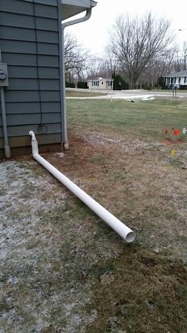 Preparation for Buried Discharge Line