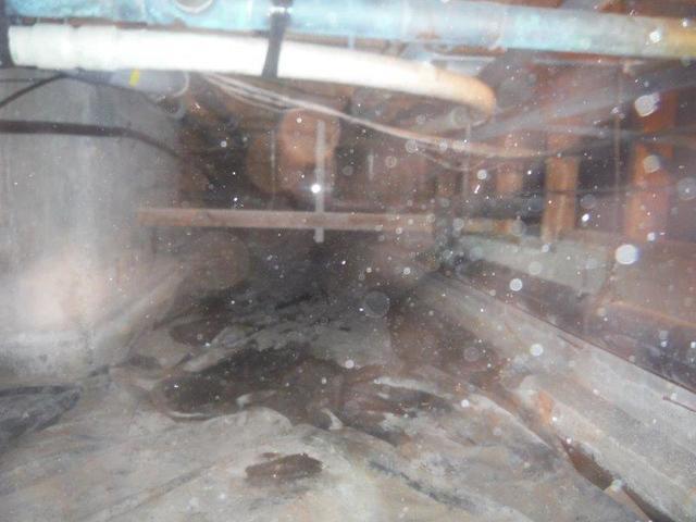 Crawlspace view before work began