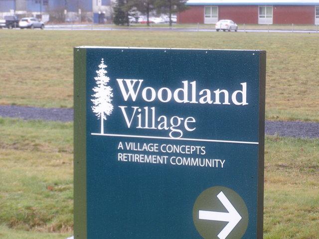 This way to Woodland Village Retirement Home