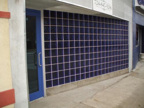 Glass Block Pro completed this commercial glass block wall installation for Blue Oyster Bar in New Brighton, PA.