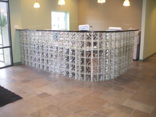 Beautiful Glass Block Installation for Tri State Injections Office