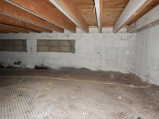 Before - Crawl Space Transformation in Old Lyme, CT