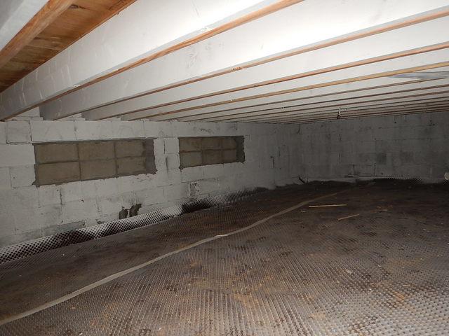 Before - Crawl Space Transformation in Old Lyme, CT