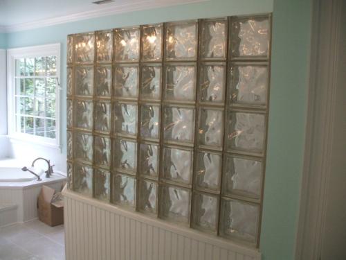 Glass Block Shower in Fredericksburg, VA