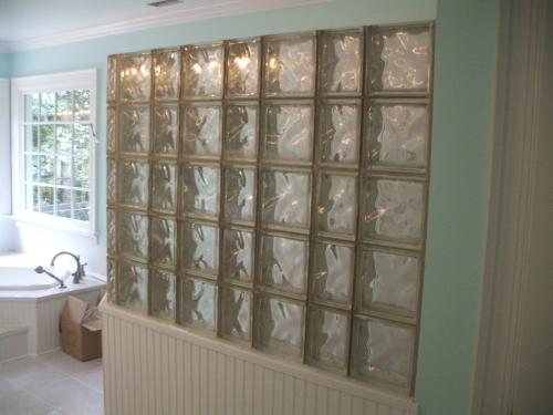 Glass Block Shower in Fredericksburg, VA