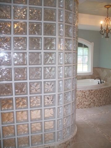 Beautiful Glass Block Shower in Richmond, VA
