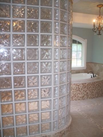 Beautiful Glass Block Shower in Richmond, VA