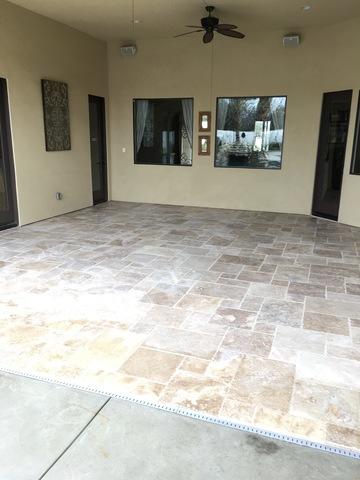 Tiling a Patio in Bakersfield, CA