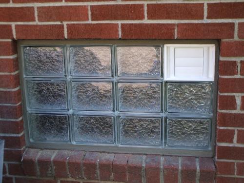 Our custom glass block basement window installations are built for function, durability and aesthetic appeal.