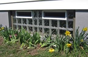 Gorgeous Glass Block Basement Window