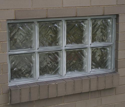 Replacement basement window by Glass Block Pro.