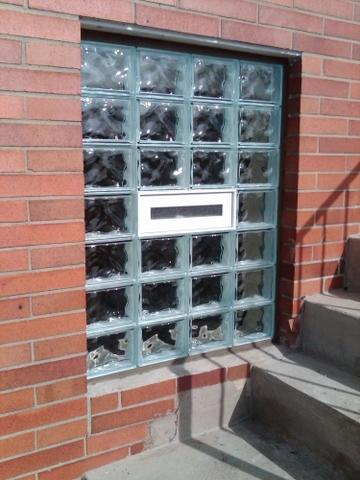 Custom Glass Block Basement Window