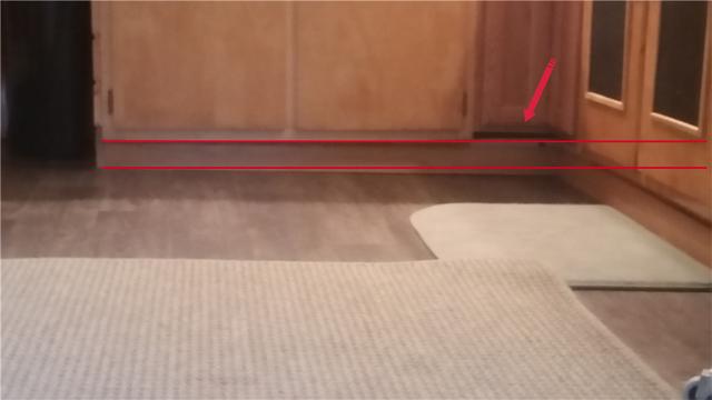 Floors Separating From Cabinets