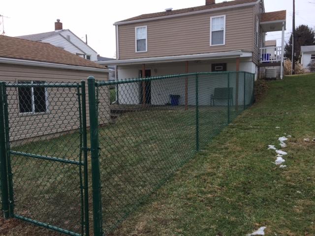 Green Chain Link Fence in Monaca, PA