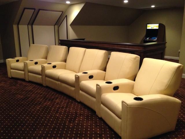 Custom Home Theater looking towards back of Theater.