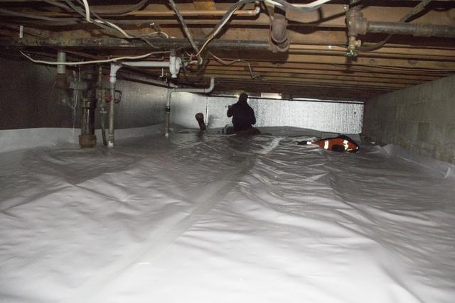 In Progress - Sealing Each Crawl Space