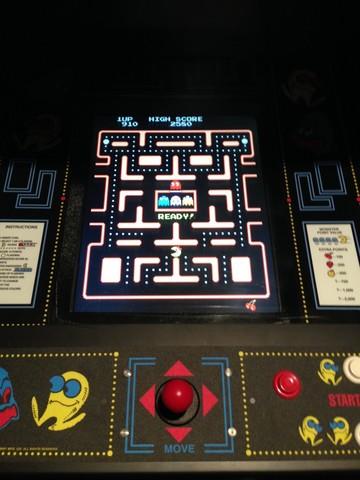 Pac-man machine in theater room