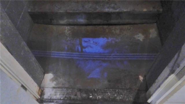 Trench Drain at Bottom Of Stairs