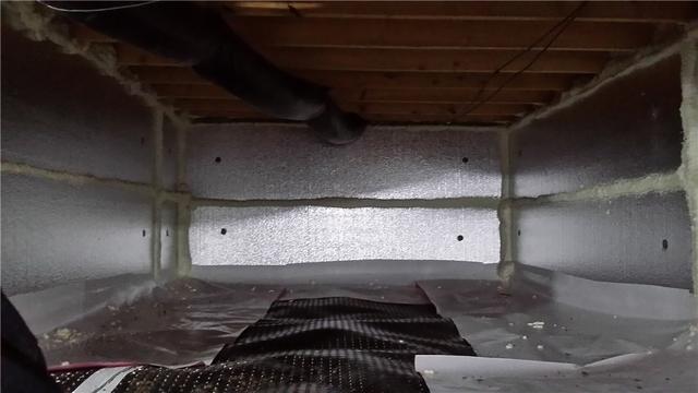 SilverGlo and FrothPak Effectively Insulate Crawl Space