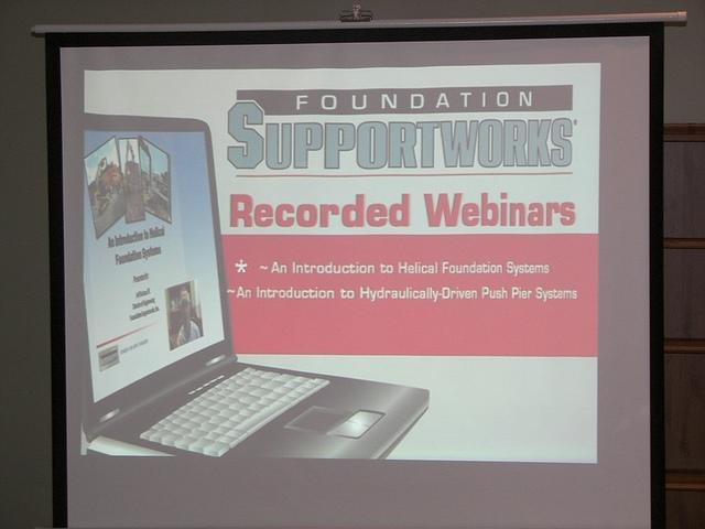Starting the webinar on push piers