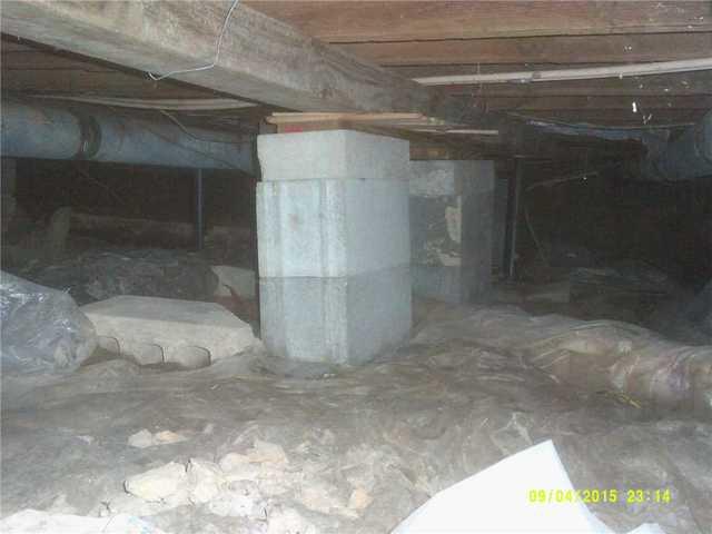 Regular Plastic Liners Offer No Support In Crawl Space