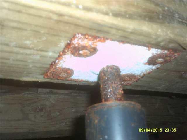 Water Vapors Rust Floor Jacks In Crawl Space