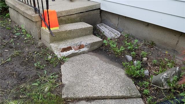 Sinking Front Steps in East Lansing