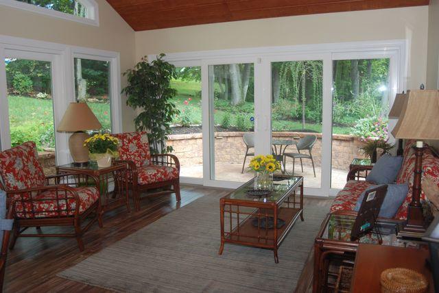 View from the inside of the sunroom