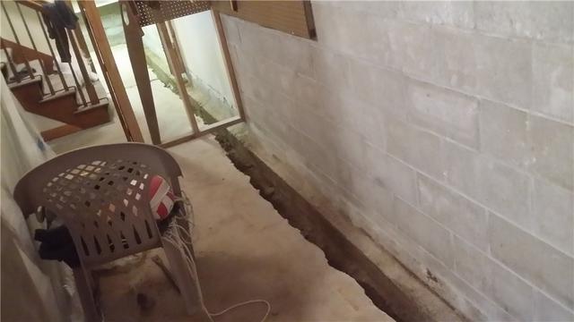 Removing Perimeter of Slab for WaterGuard Installation