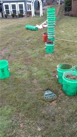 Lawnscape Outlet Allows Safe Discharge Burial