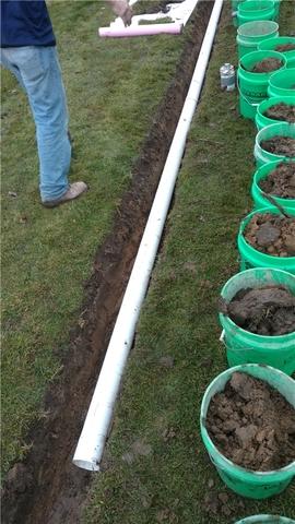 Discharge Line Keeps Water Diverted from House