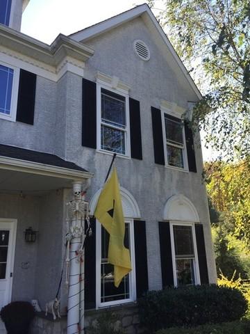 More stucco staining. Stucco is less than 10 years old!