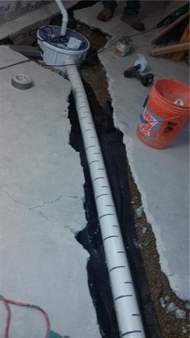 Cross Tile PVC Collects Water From Basement Low Points