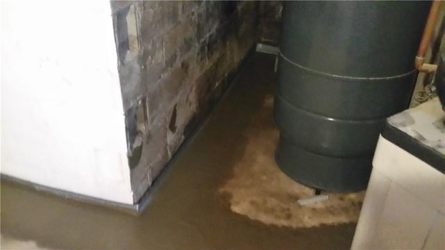 Areas where water had puddled before are now completely dry. The WaterGuard system collects any water from the base of the walls sending it flowing through the drainage piping and into the sump pump for removal from the home.