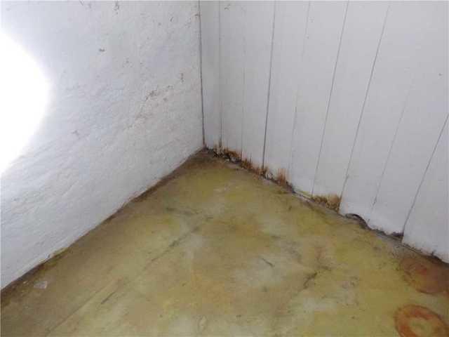 Rotting Wood Paneling in Wet Basement