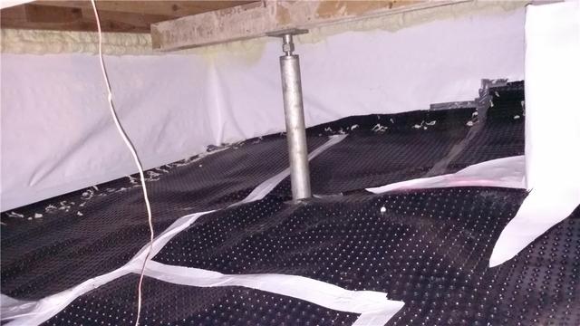 SmartJacks Offer Support In Moist Crawl Space