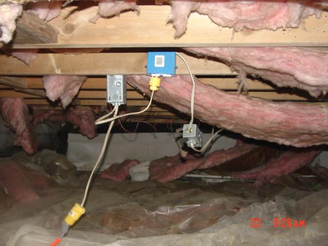 Messy crawl space