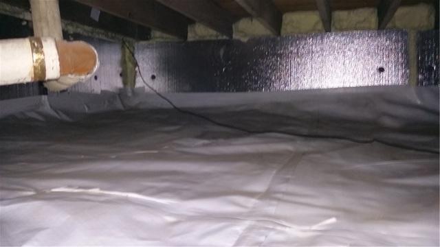 SilverGlo And Spray Foam Keep Crawl Space Warm