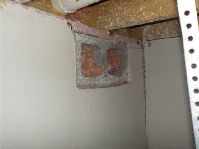 Interior View of Crawl Space Vent