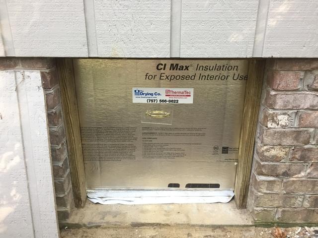After: Insulated Crawl Space Door