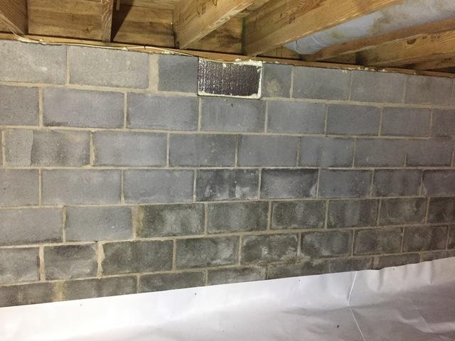 New Kent, VA:  After Vapor Barrier & Blocked Vents in Crawl Space