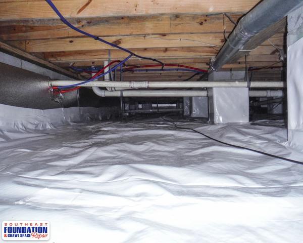 CleanSpace Install using 10 mil Liner and SilverGlo