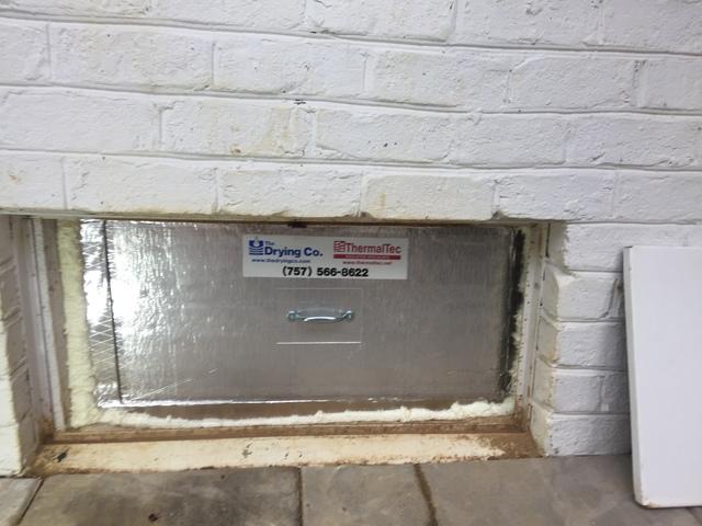 Quinton, VA: Insulated Crawl Space Door