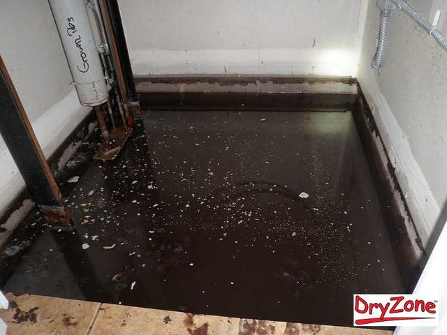 Flooding in a basement