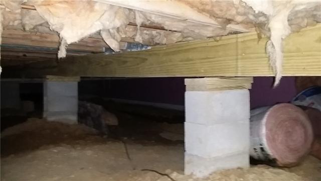 Damp Crawl Space Poorly Insulated