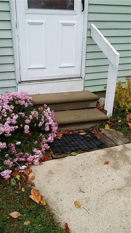 The steps leading to the home's entrance were sinking on one side. This can lead to issues with water around the outside of the home as well as the added inconvenience. Laying a concrete slab under the steps was a fix that we were able to make happen for the homeowner.