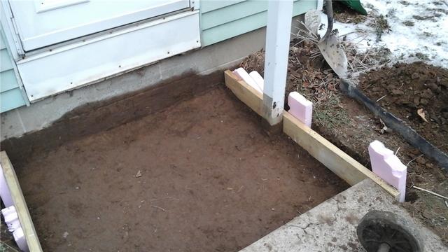 Entrance Prepped For New Slab