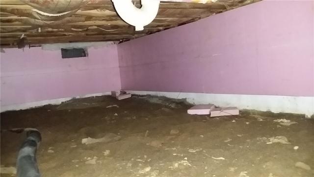 Ground Moisture Evident In Crawl Space