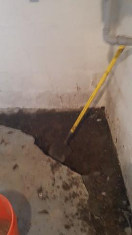 Sump pump dig